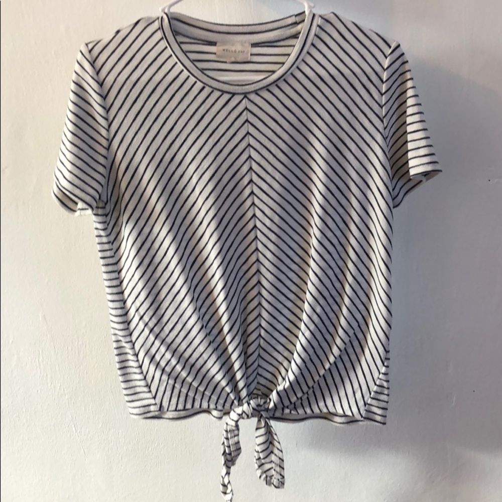 Stripped Tie Top